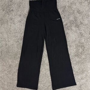 Daisy Fuentes Sports Women’s Stretchable Wide Leg Pants Size Medium Black